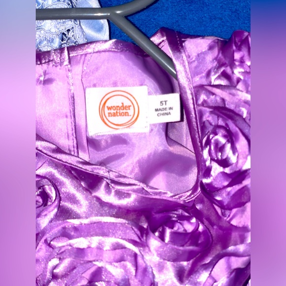 Purple flower dress for toddler girl - Picture 5 of 5